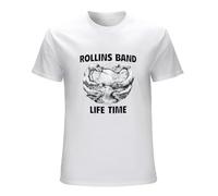 Rollins Band Life Time Men's Cotton T-Shirt White Shirt Top tee 3XL