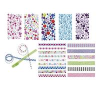 Rollo 2.2 X 100 Cm Figuras Adhesivas Cristal Círculos Violeta Fixo Kids