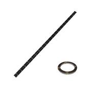 Rollo 5m /25m bisagra piano acabado negro bisagra piano 32x0.7mm rollo 5 metros