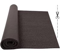 Rollo Alfombra entrada Felpudo Rizo PVC Vinilo Rizos Coil - Ancho 1,20m x 1m Largo. Espesor grosor 17mm con Base Antideslizante | Venta por metros continuos a Medida | Color Marrón