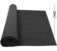 Rollo Alfombra entrada Felpudo Rizo PVC Vinilo Rizos Coil - Ancho 1,20m x 1m Largo. Espesor grosor 17mm con Base Antideslizante | Venta por metros continuos a Medida | Color Negro