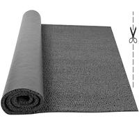 Rollo Alfombra entrada Felpudo Rizo PVC Vinilo Rizos Coil - Ancho 1,20m x 1m Largo. Espesor grosor 17mm con Base Antideslizante | Venta por metros continuos a Medida | Color Gris