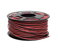 Rollo Cable Eléctrico de 100 m | Paralelo | Sección 2 x 1,5 mm2 | Color negro y rojo