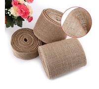 Rollo de 10 m en 5 cm/10 cm/15 cm de cordón de yute, ZJchao, para decoración de mesa vintage, DIY, manualidades, boda, fiesta, ceremonia, decoración, fieltro, color caqui, 10 cm