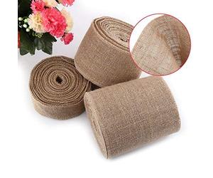 Rollo de 10 m en 5 cm/10 cm/15 cm de cordón de yute, ZJchao, para decoración de mesa vintage, DIY, manualidades, boda, fiesta, ceremonia, decoración, fieltro, color caqui, 10 cm