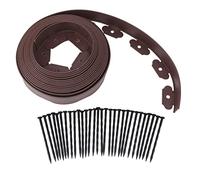 Rollo de 10 m NoDig Garden Edgifor Stone Protect FlexibLandscaStrip para macizos de flores y ln (5 cm x 5 cm)