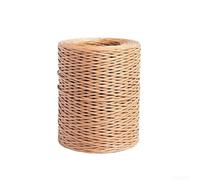 Rollo de 200 m de cuerda de papel de alambre de hierro natural de 2 mm de diámetro para bricolaje para embalaje de ramos, manualidades, decoraciones florales y proyectos creativos (marrón)