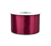 Rollo de 25 m de cinta de raso de 50 mm, cinta decorativa para decoración de regalos, boda, bautismo, cumpleaños, cinta decorativa por un lado de 5 cm
