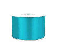 Rollo de 25 m de cinta de raso de 50 mm, cinta decorativa para decoración de regalos, boda, bautismo, cumpleaños, cinta decorativa por un lado de 5 cm