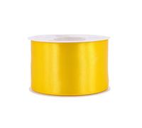 Rollo de 25 m de cinta de raso de 50 mm, cinta decorativa para decoración de regalos, boda, bautismo, cumpleaños, cinta decorativa por un lado de 5 cm