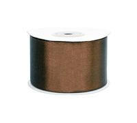 Rollo de 25 m de cinta de raso de 50 mm, cinta decorativa para decoración de regalos, boda, bautismo, cumpleaños, cinta decorativa por un lado de 5 cm
