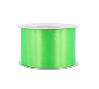 Rollo de 25 m de cinta de raso de 50 mm, cinta decorativa para decoración de regalos, boda, bautismo, cumpleaños, cinta decorativa por un lado de 5 cm