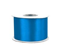 Rollo de 25 m de cinta de raso de 50 mm, cinta decorativa para decoración de regalos, boda, bautismo, cumpleaños, cinta decorativa por un lado de 5 cm