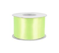 Rollo de 25 m de cinta de raso de 50 mm, cinta decorativa para decoración de regalos, boda, bautismo, cumpleaños, cinta decorativa por un lado de 5 cm