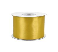 Rollo de 25 m de cinta de raso de 50 mm, cinta decorativa para decoración de regalos, boda, bautismo, cumpleaños, cinta decorativa por un lado de 5 cm