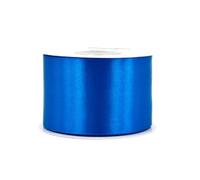 Rollo de 25 m de cinta de raso de 50 mm, cinta decorativa para decoración de regalos, boda, bautismo, cumpleaños, cinta decorativa por un lado de 5 cm