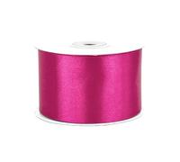 Rollo de 25 m de cinta de raso de 50 mm, cinta decorativa para decoración de regalos, boda, bautismo, cumpleaños, cinta decorativa por un lado de 5 cm