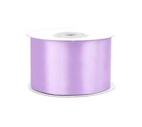 Rollo de 25 m de cinta de raso de 50 mm, cinta decorativa para decoración de regalos, boda, bautismo, cumpleaños, cinta decorativa por un lado de 5 cm