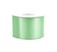 Rollo de 25 m de cinta de raso de 50 mm, cinta decorativa para decoración de regalos, boda, bautismo, cumpleaños, cinta decorativa por un lado de 5 cm