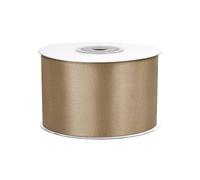 Rollo de 25 m de cinta de raso de 50 mm, cinta decorativa para decoración de regalos, boda, bautismo, cumpleaños, cinta decorativa por un lado de 5 cm