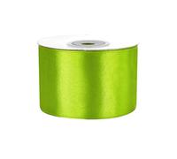 Rollo de 25 m de cinta de raso de 50 mm, cinta decorativa para decoración de regalos, boda, bautismo, cumpleaños, cinta decorativa por un lado de 5 cm