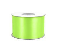 Rollo de 25 m de cinta de raso de 50 mm, cinta decorativa para decoración de regalos, boda, bautismo, cumpleaños, cinta decorativa por un lado de 5 cm