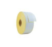 Rollo de 2500 etiquetas Blanco Couche 55 x 50 mm ACRÍLICO
