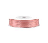 Rollo de 50 m de cinta de raso, 3 mm de ancho, lazo decorativo, perfecto para regalos, bodas, bautizos