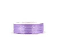 Rollo de 50 m de cinta de raso, 3 mm de ancho, lazo decorativo, perfecto para regalos, bodas, bautizos