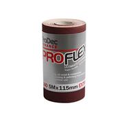 ProDec Advance Rollo de papel de lija de 5 m de grano 240 extrafino ProFlex ultra flexible resistente a las grietas de óxido de aluminio para lijar madera, pintura, yeso, relleno, metal y más, 115 mm