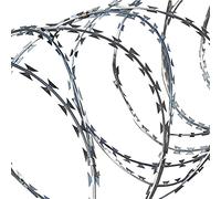 Rollo de alambre de seguridad tipo concertina, For cercas de alambre Alambre de acero galvanizado Alternativa al alambre de púas y al alambre concertina El tamaño del carrete de alambre en espiral dob