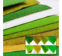 Rollo de alfombra de césped modelo para mesa de arena y accesorios ferroviarios de paisaje de guerra con aspecto de césped natural y capa de nailon (G)