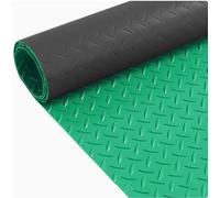 Rollo de alfombra de goma, para interiores y exteriores, fácil de cortar para garaje, furgoneta, gimnasio, cobertizos, tapete de suelo de 2,5 mm de grosor