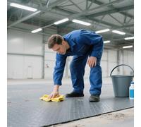 Rollo de Alfombra de Goma para Suelo, Revestimiento de Caucho Antideslizante Suelo de Goma PVC para Garaje Taller Oficina Cocina Gimnasio Suelo y Perros(Grey 1.5mm,W 1.2 x L 1 M)