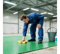 Rollo de Alfombra de Goma para Suelo, Revestimiento de Caucho Antideslizante Suelo de Goma PVC para Garaje Taller Oficina Cocina Gimnasio Suelo y Perros(Green 3mm,W 0.7 x L 1 M)