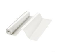 Rollo de alfombrilla de silicona para hornear, 30 x 244 cm, recortada, antiadherente, resistente al calor, para masa, pizza, galletas, horno, freidora de aire, color blanco