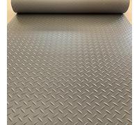 Rollo de Alfombrilla for Piso de Garaje con Placa de Diamante de PVC | Multicolor, varios tamaños, garaje, almacén, gimnasios: PVC con placa de diamante de 1,5 mm(Grey,0.9x10m)
