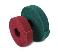 Rollo de Almohadilla abrasiva Industrial, Almohadilla para raspar, raspar, lijar, Limpiar, Mezclar, preparación de Superficies de Pintura, adhesión, automoción, carrocería(Red,10cm×8m)