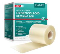 Rollo de Apósito Hidrocoloide 5cm*3,6m, Rollo Hidrocoloide para el Cuidado de Heridas, Acné, Ampollas, Cortes y Arañazos, Impermeable, Autoadhesivo, Tamaño y Forma DIY