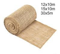 Rollo de arpillera para protección de árboles de invierno, adecuado para su uso en troncos de árboles y plantas contra daños por heladas con material natural de larga duración (12 cm x 10 m)