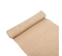 Rollo de arpillera, Yute Hessian Roll Table Runner Sash rústico arpillera Borde Cosido Vintage Boda DIY artesanía Rollo de Camino de Mesa de arpillera (30x200cm)