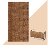 Rollo de bambú natural para balcón y terraza, rollo de 2 m x 1,8 m, valla decorativa fácil de instalar para jardín y separación al aire libre