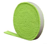 Rollo de banda de sudor extra larga de 5 m con pelo largo de súper fibra para caña de pescar, raquetas de bádminton y raquetas de tenis con diseño resistente al desgaste (5 m verde)