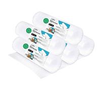 Rollo de Burbujas Reciclado M-Office para Embalar, Mudanzas y Cajas - Plástico de Embalaje (50cm x 10m, 5 Unidades)