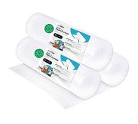 Rollo de Burbujas Reciclado m-office para Embalar, Mudanzas y Embalajes - Plástico para Cajas (50cmx5m, 3 unidades)