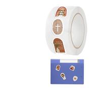 Rollo de calcomanía de Jesús, Jesse Faith Stickers,500x Pegatizas religiosas impermeables | Calcomanías bíblicas para la caja del teléfono REVISTA SCRAPBOOK Skateboard Luggage