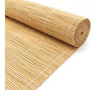 Rollo de Cañizo Natural para Valla de Jardín, Malla de Ocultación Exterior. Panel de Caña Transpirable para Cerramiento de Terraza, Patio y la Zona de Piscina(Natural,110x170cm)