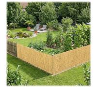 Rollo de Cañizo Natural y Bambú for Ocultación, Valla de Jardín y Balcón, Cerca de Privacidad, Malla de Sombreo y Cortavientos Exterior Panel 0.3~2m(Natural,50x100cm)
