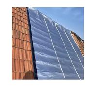 Rollo de capa protectora para techo de hielo y agua, membrana impermeable autoadhesiva para reparación de tejas de asfalto, 10 m x 0,3 m, cinta de protección contra fugas de techo (T1,5 mm)