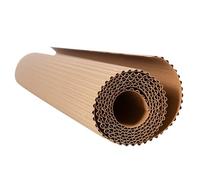 Rollo de Cartón Corrugado para Manualidades de 30 cm x 500 cm, Grueso Multiusos, Fácil de Cortar y Doblar para Pintura, Modelado Creativo, Embalaje